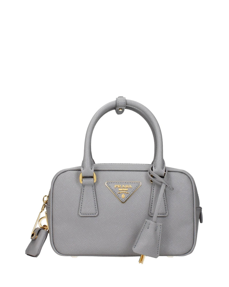 Prada Satchel Bag in gray