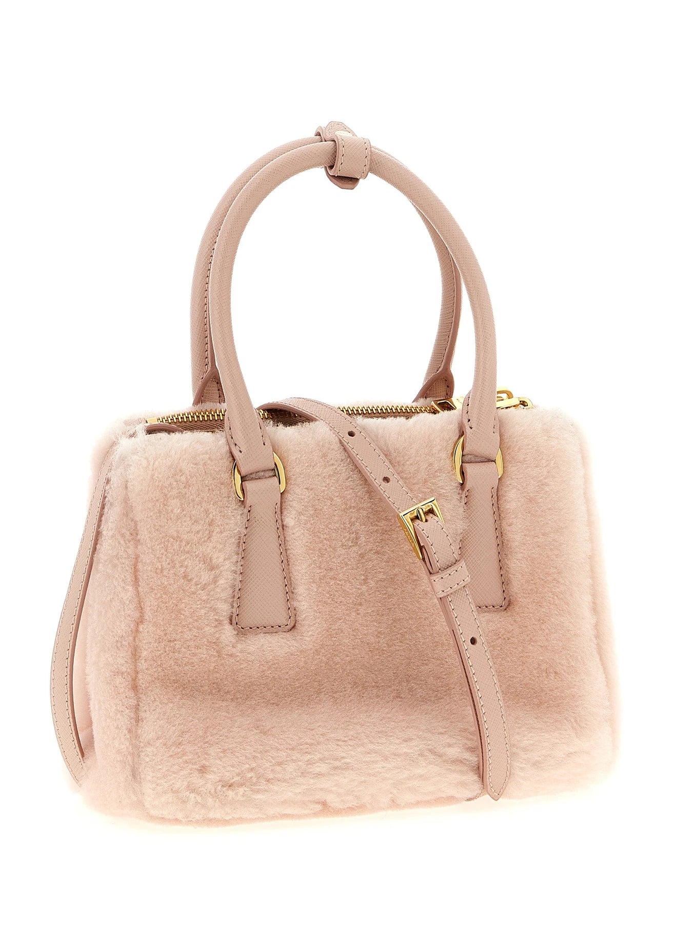 Prada Satchel Bag in pink, Lamb Leather — view 2