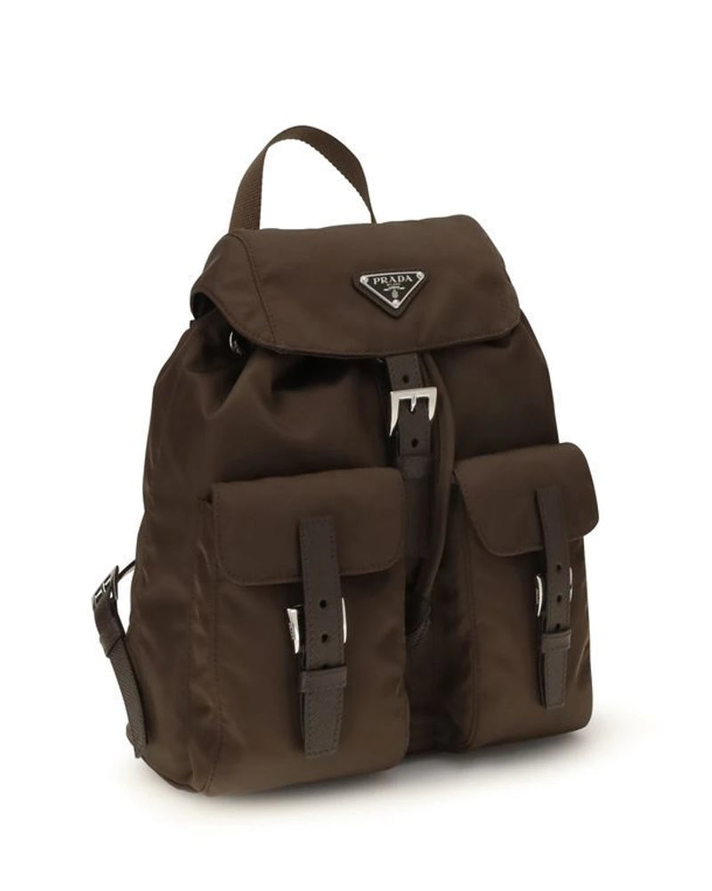 Prada School Backpack in brown, Nylon — view 2