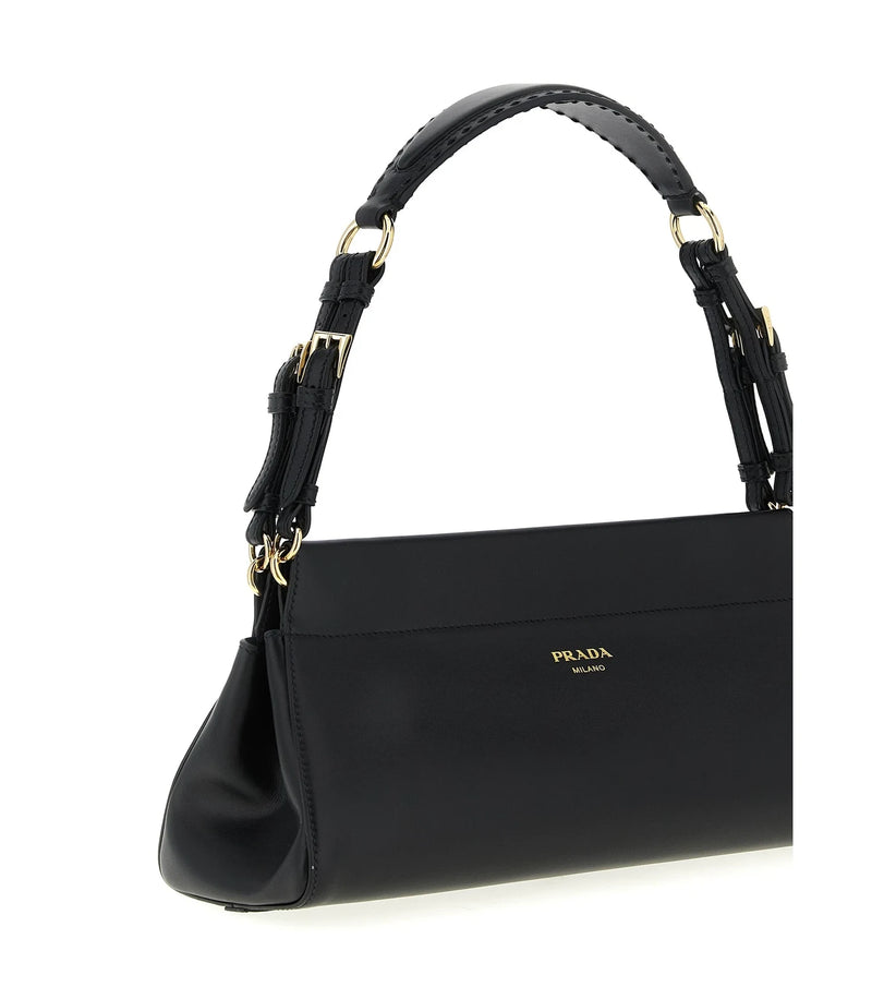 Prada Shoulder Bag in black, Calfskin Leather — view 3