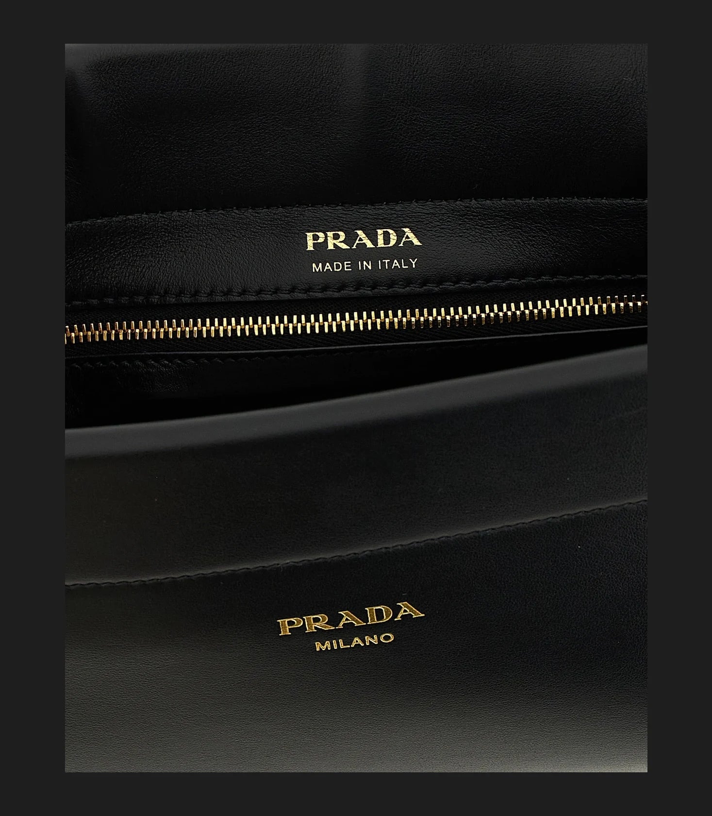 Prada Shoulder Bag in black, Calfskin Leather — view 4