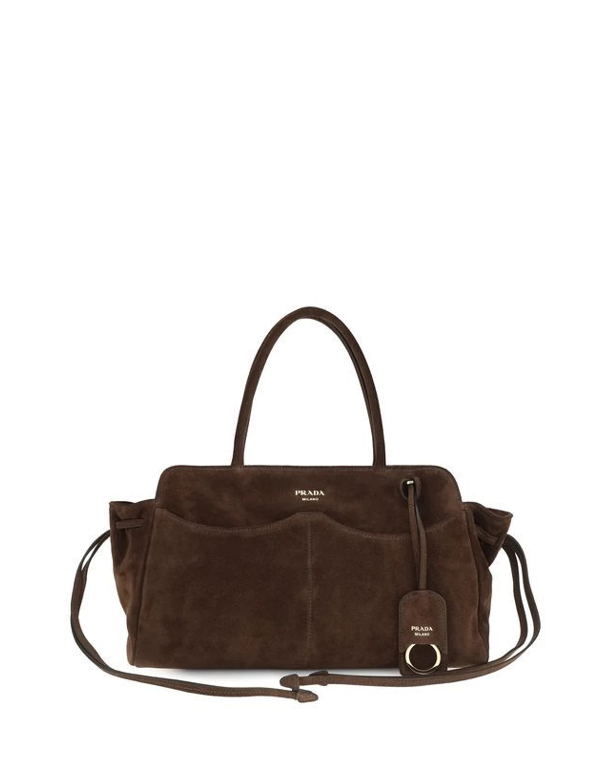 Prada Shoulder Bag in brown, Suede