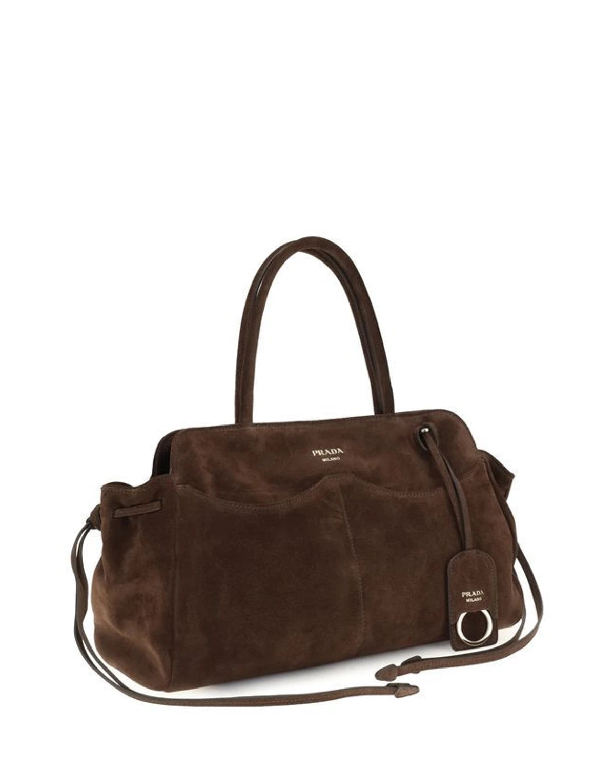 Prada Shoulder Bag in brown, Suede — view 2