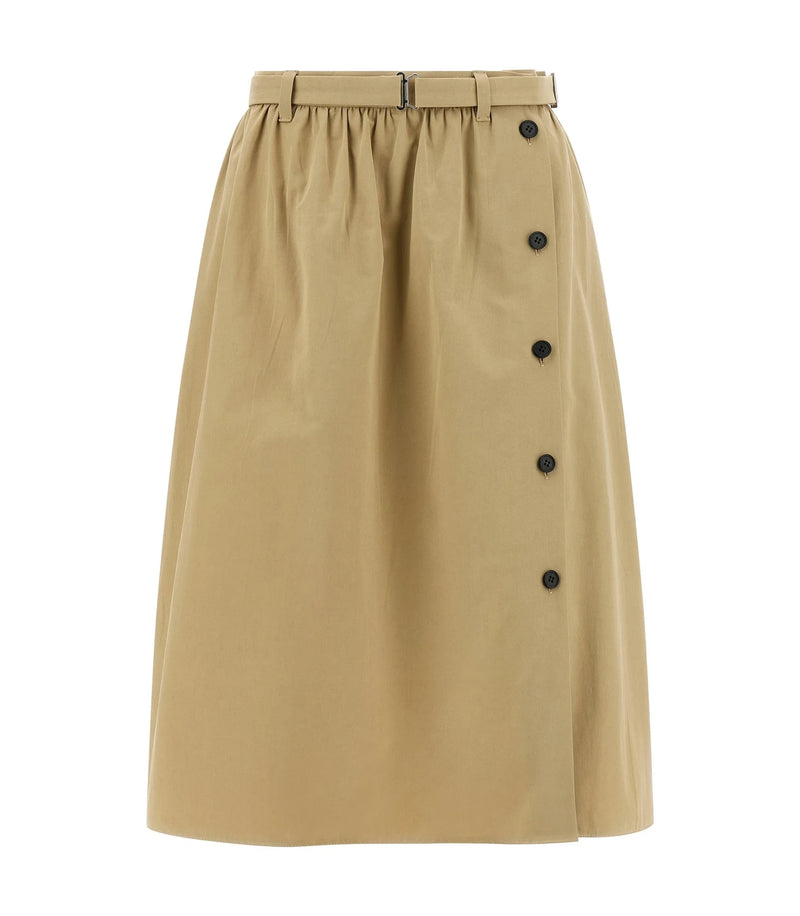 Prada Skirt in beige, Cotton