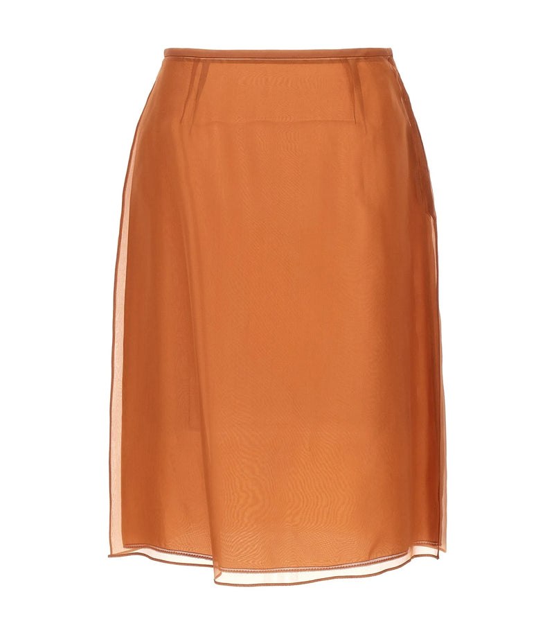 Prada Skirt in brown, Silk