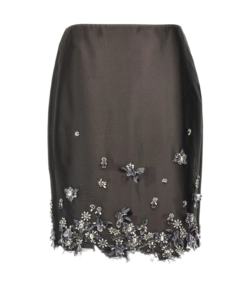 Prada Skirt in gray, Silk