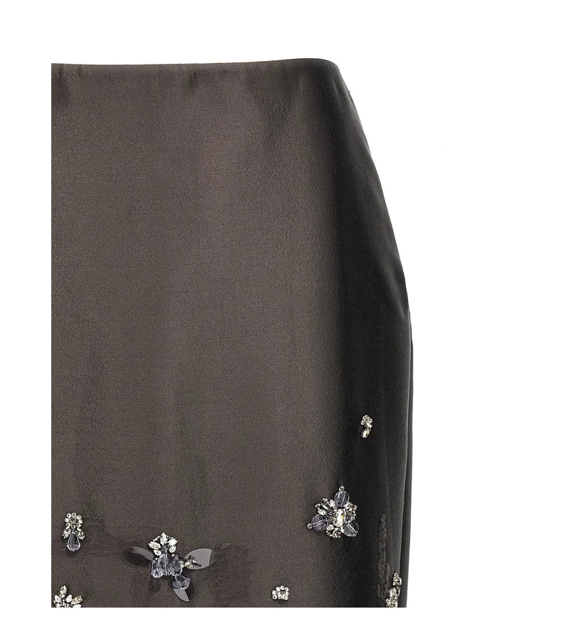 Prada Skirt in gray, Silk — view 3