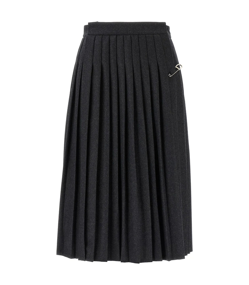 Prada Skirt in gray, Virgin Wool