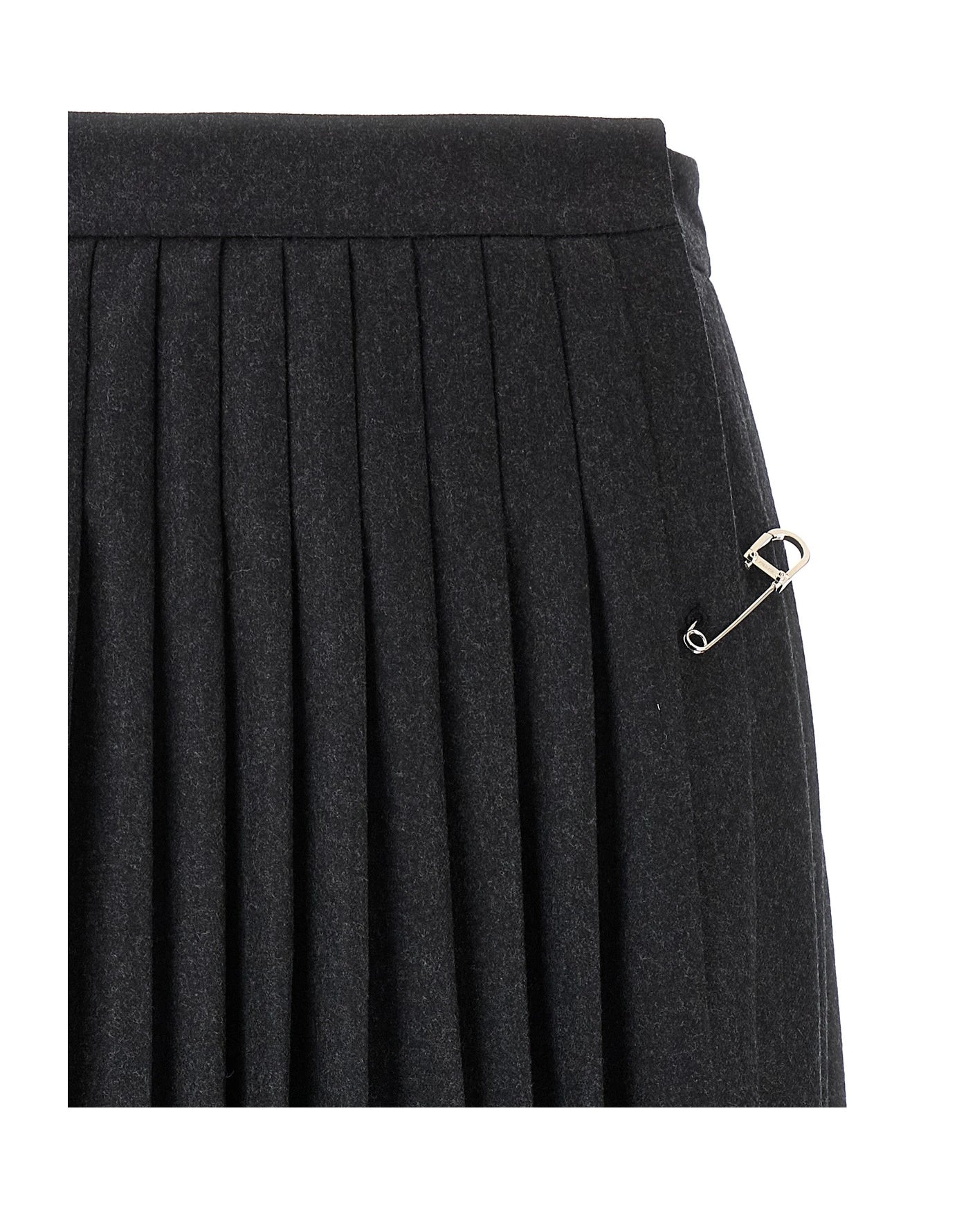 Prada Skirt in gray, Virgin Wool — view 3