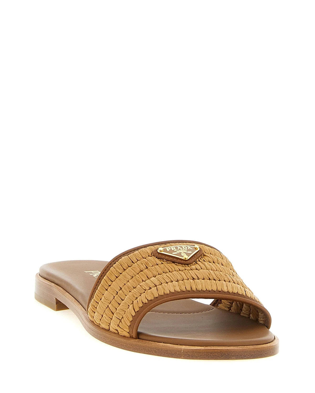 Prada Slides in brown, Viscose — view 2
