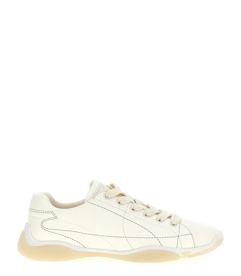 Prada Sneakers in white, Lamb Leather