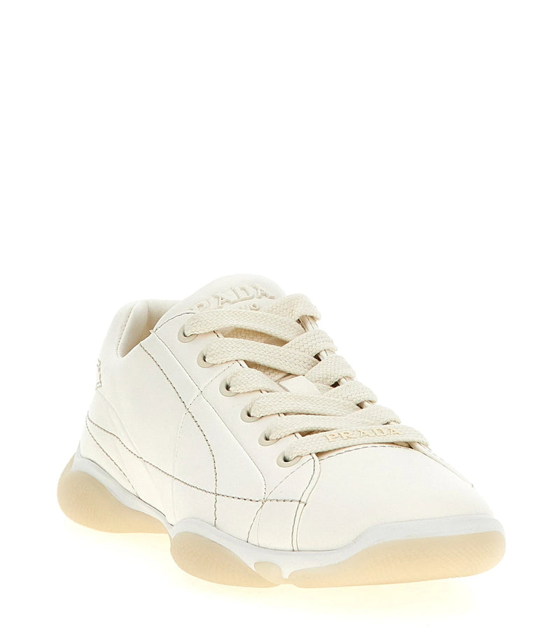 Prada Sneakers in white, Lamb Leather — view 2