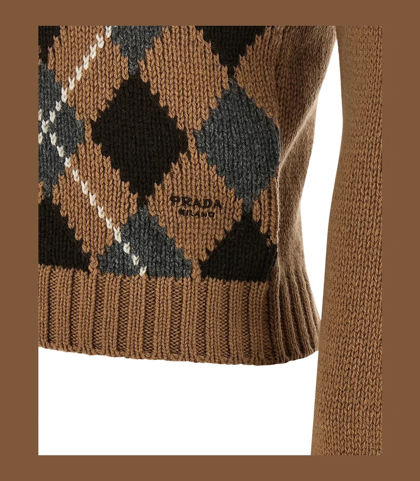 Prada Sweater in brown, Cashmere — view 4