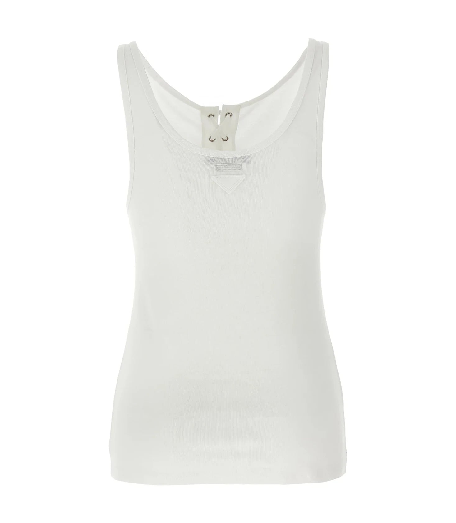 Prada Tank Top in white, Cotton — view 2