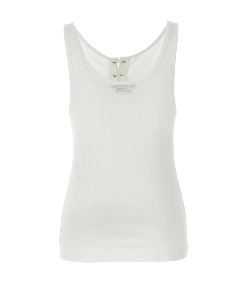 Prada Tank Top in white, Cotton — view 2