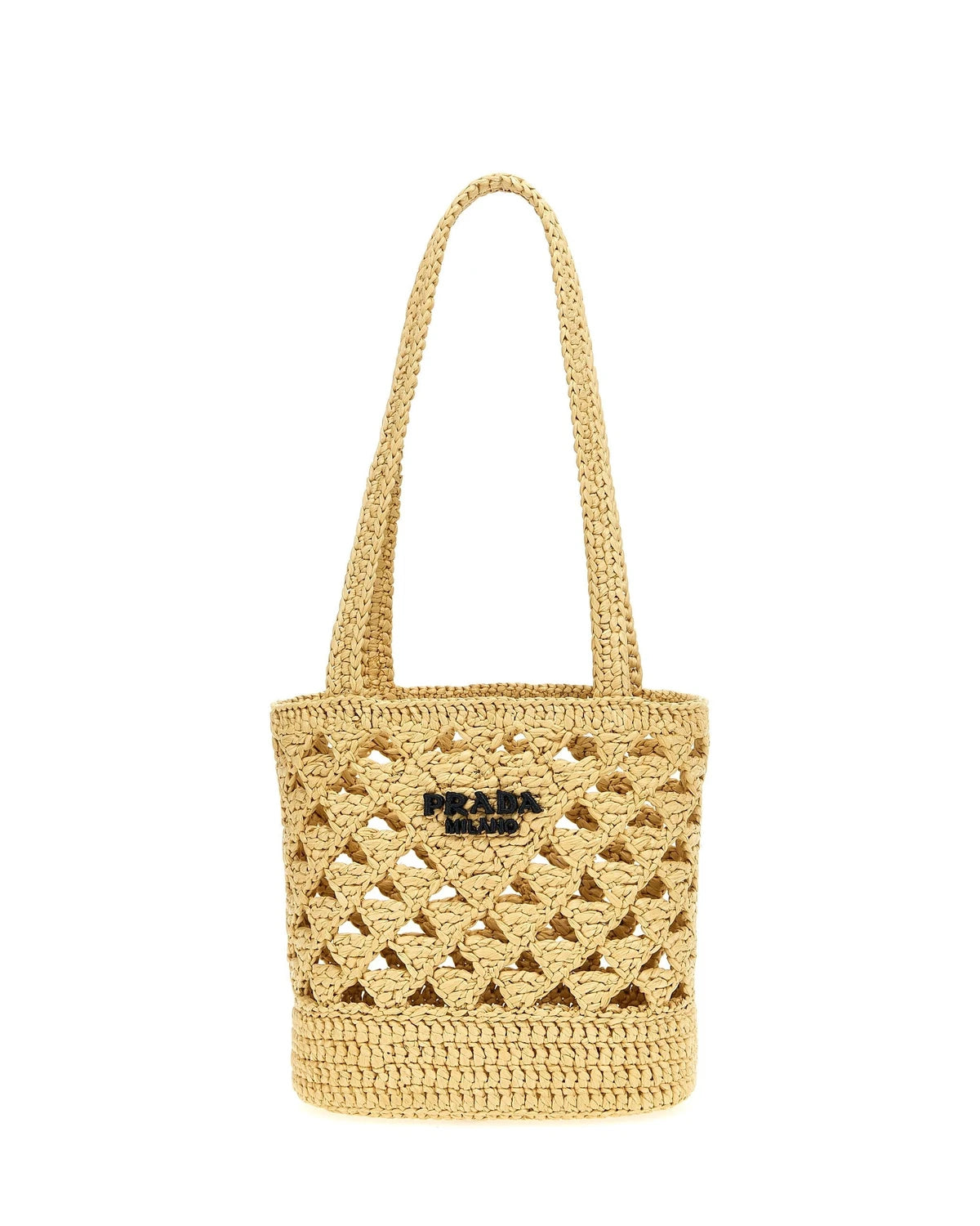Prada Tote Bag in beige, Viscose