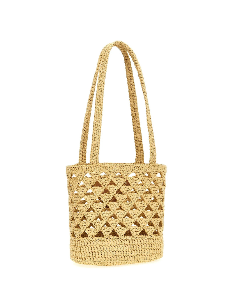 Prada Tote Bag in beige, Viscose — view 2