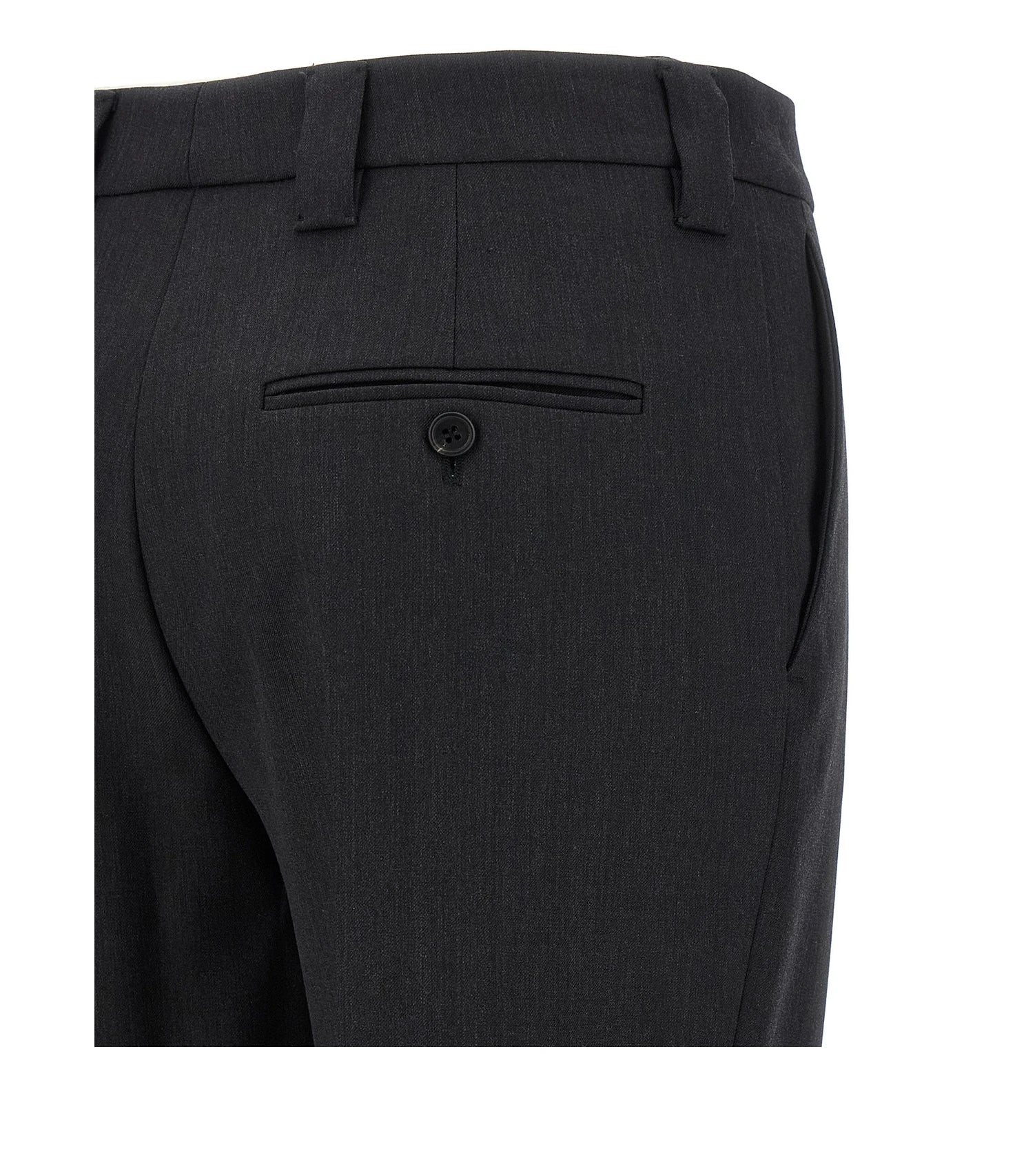 Prada Trouser in gray, Virgin Wool — view 4