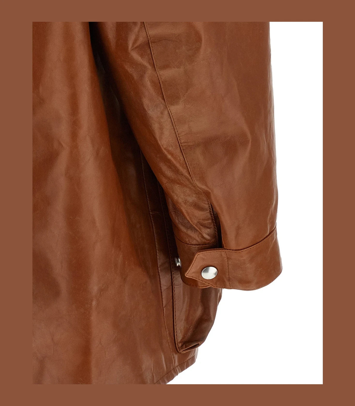 Prada Trucker Jacket in brown — view 4