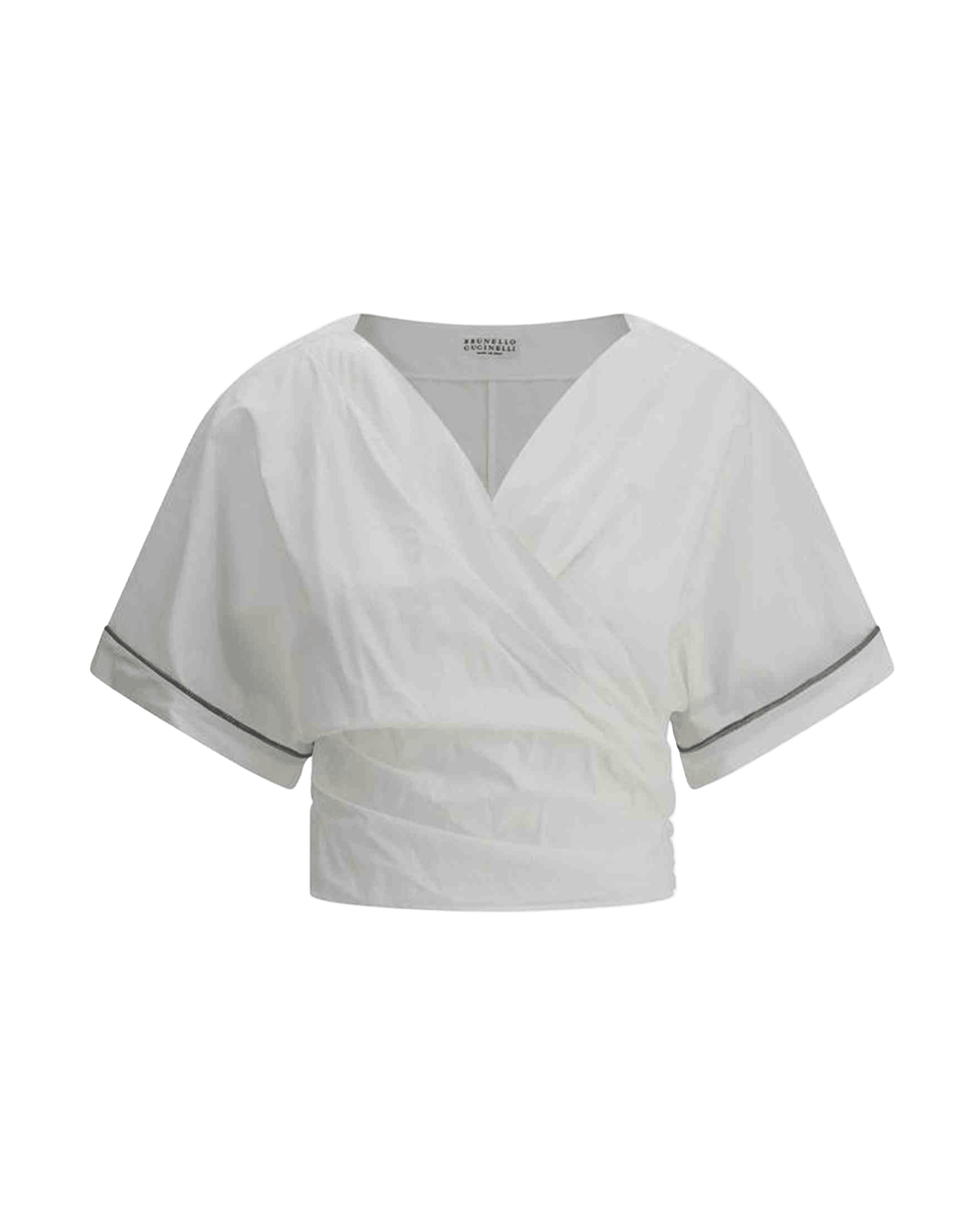 Brunello Cucinelli Buckle-Knotted Waist Blouse Glam Steals