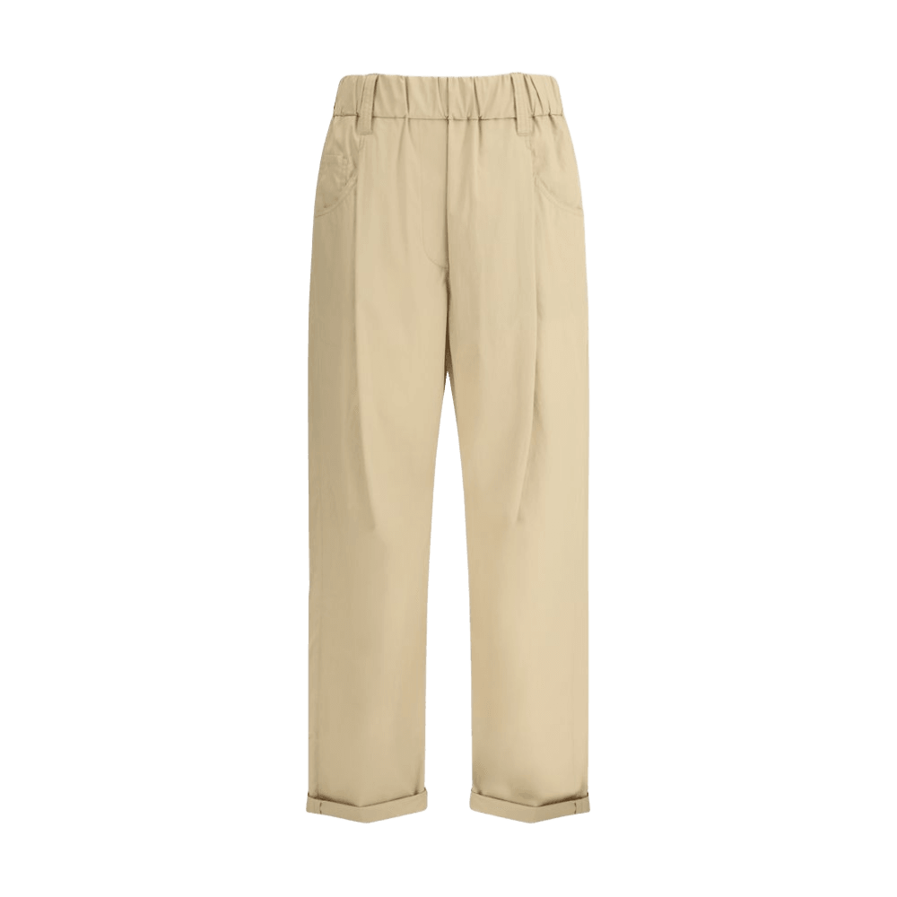 Brunello Cucinelli Cotton Elasticated Pant Glam Steals
