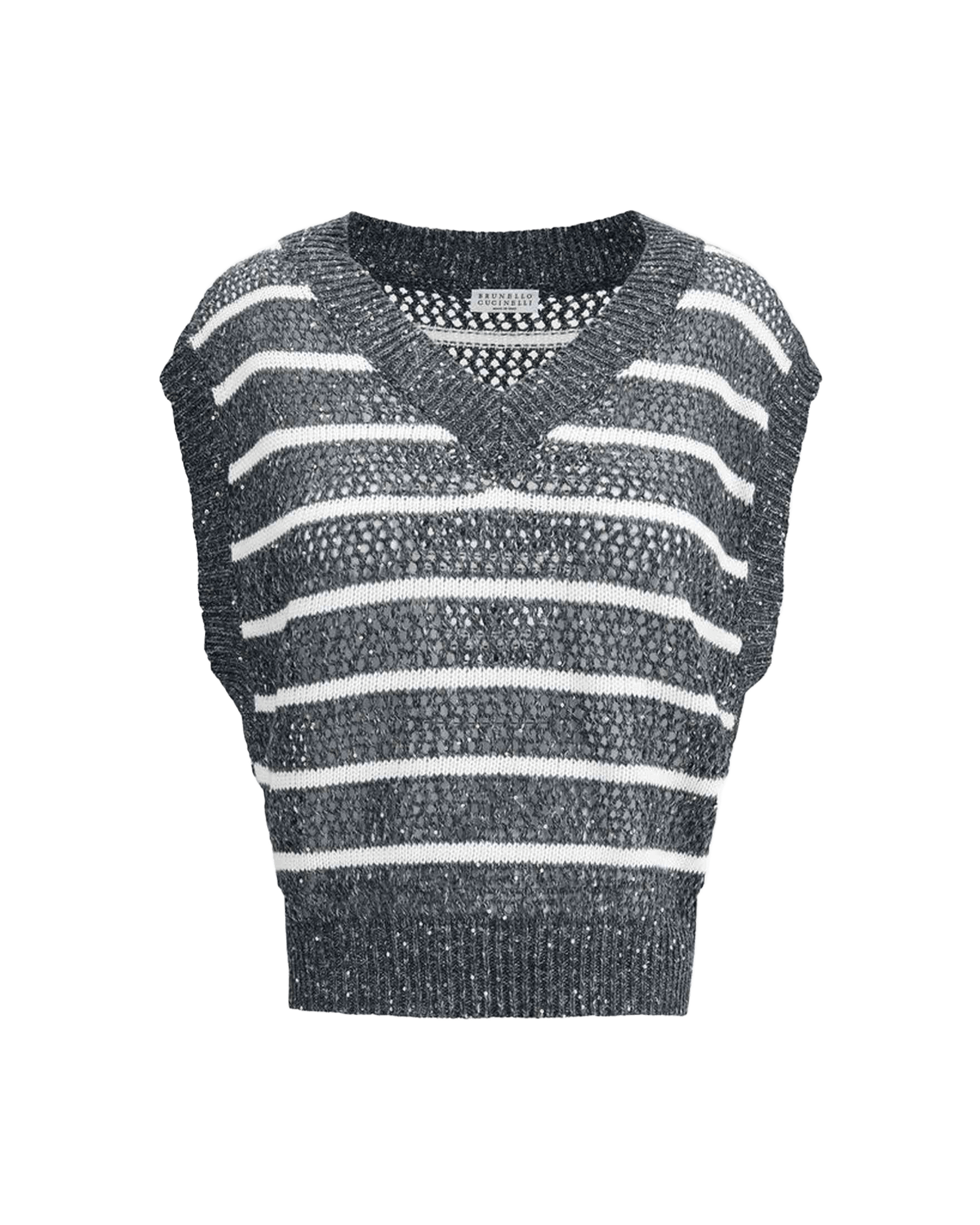 Brunello Cucinelli Striped Vest Glam Steals