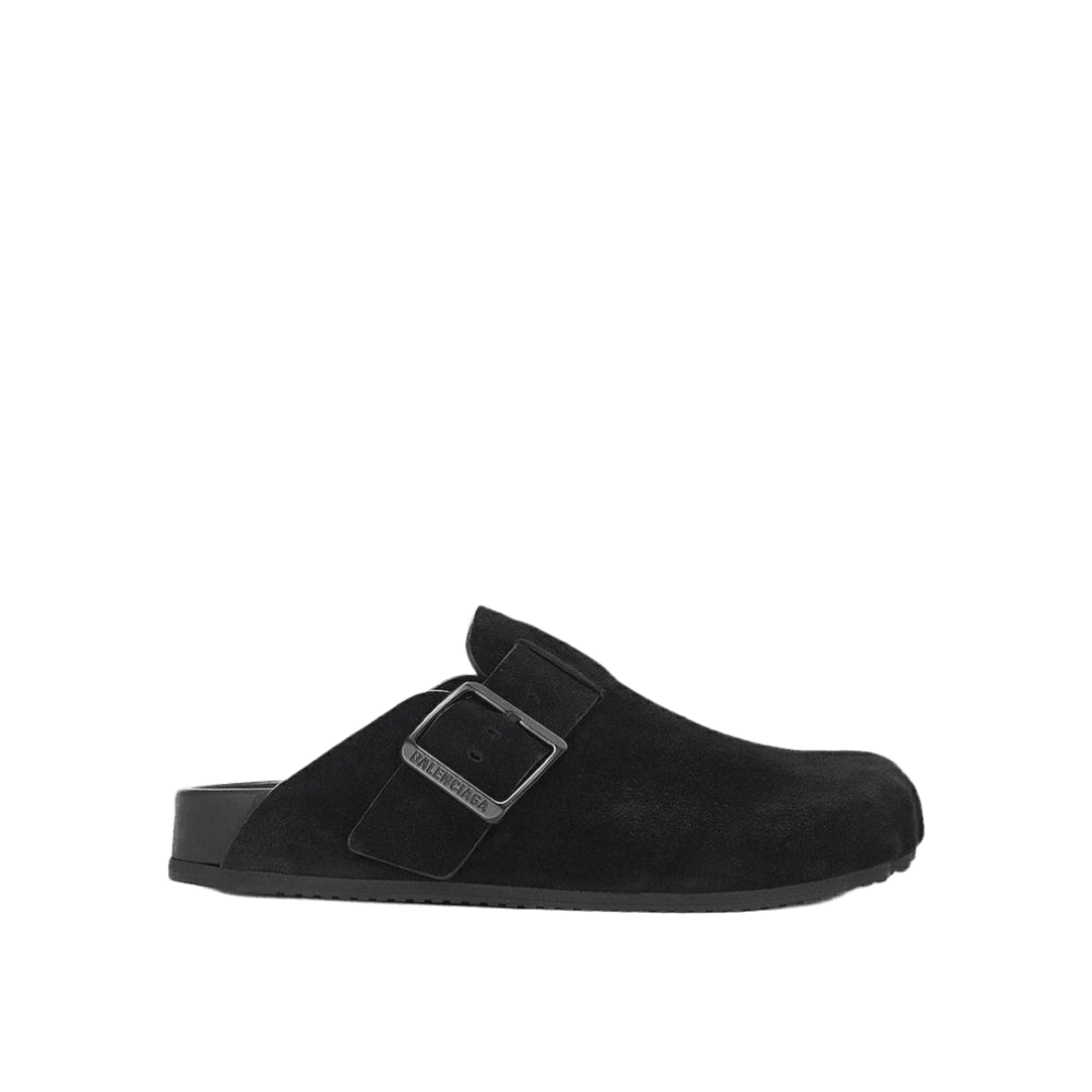 Balenciaga Leather Sunday Sabots Glam Steals