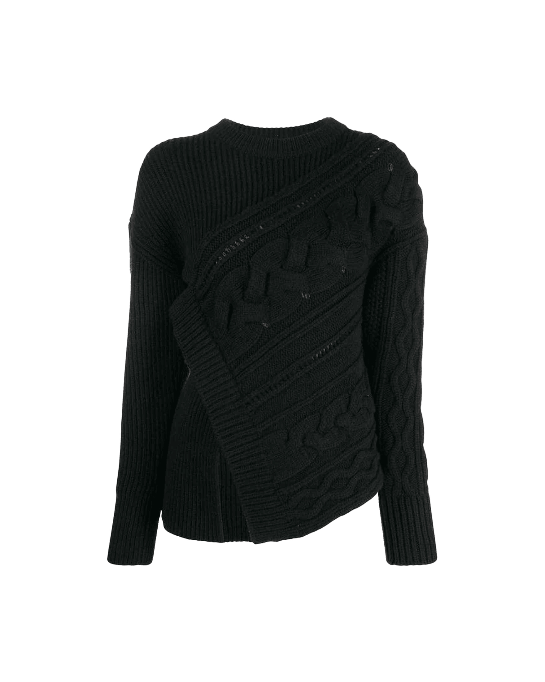 Alexander Mcqueen Wool Asymmetric Jumper Glam Steals
