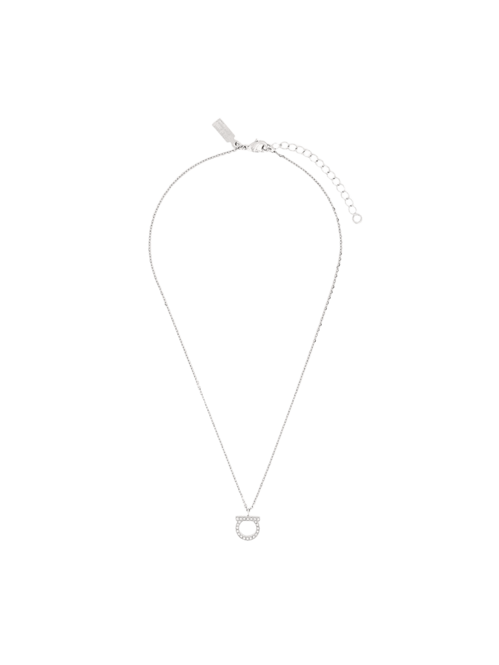 Salvatore Ferragamo Gancini Necklace with Crystals Glam Steals