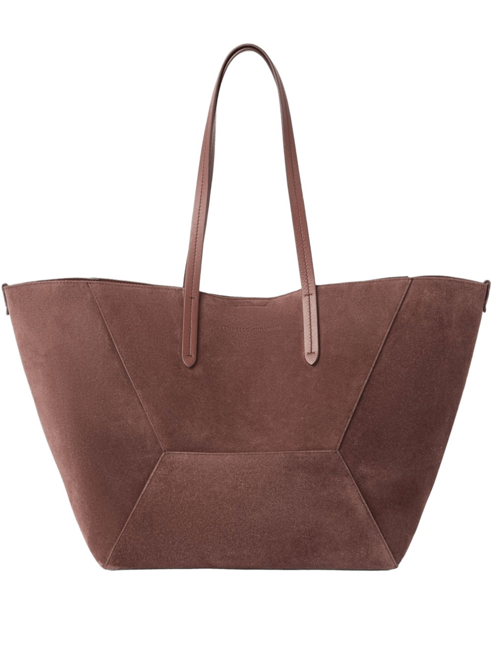 Brunello Cucinelli Suede Bc Duo Bag in with Monili Glam Steals