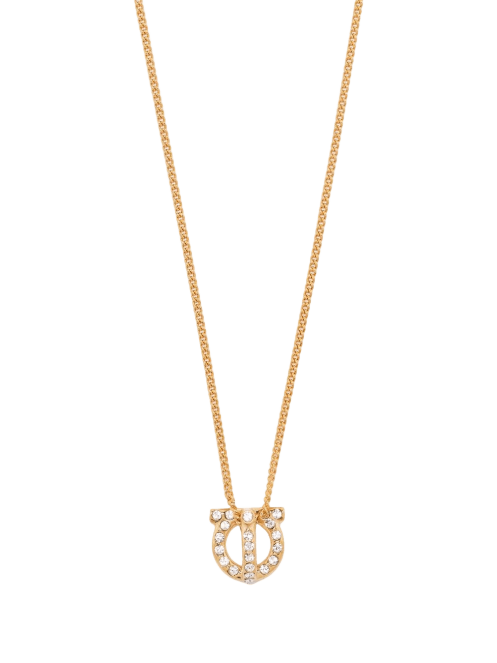 Salvatore Ferragamo Gancini Necklace with Strass Glam Steals