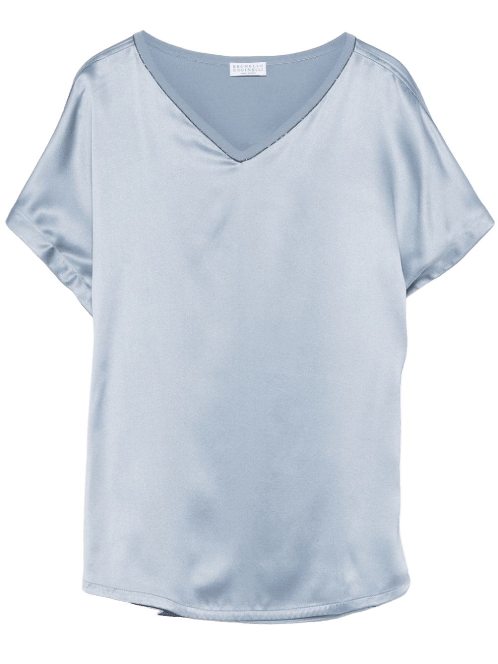 Brunello Cucinelli Satin Blouse Glam Steals