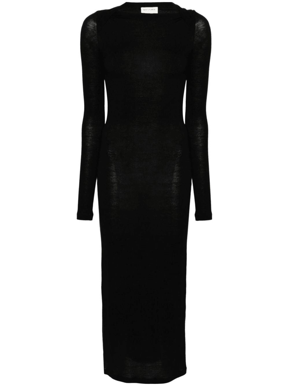 Saint Laurent Wool Blend Long Pencil Dress Glam Steals