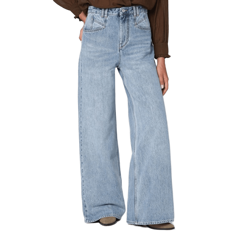Isabel Marant Blue Wide Ice Jeans Glam Steals