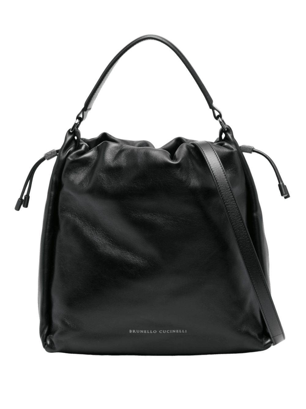 Brunello Cucinelli Leather Soft Mellow Bucket Bag Glam Steals