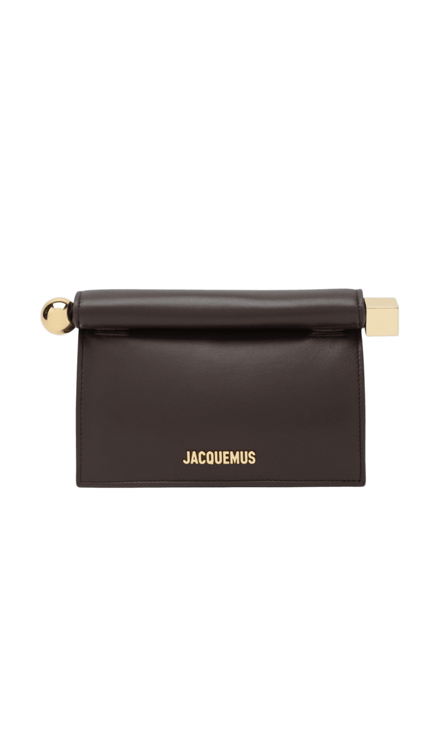 JACQUEMUS The small brown Rond Carré pouch Glam Steals