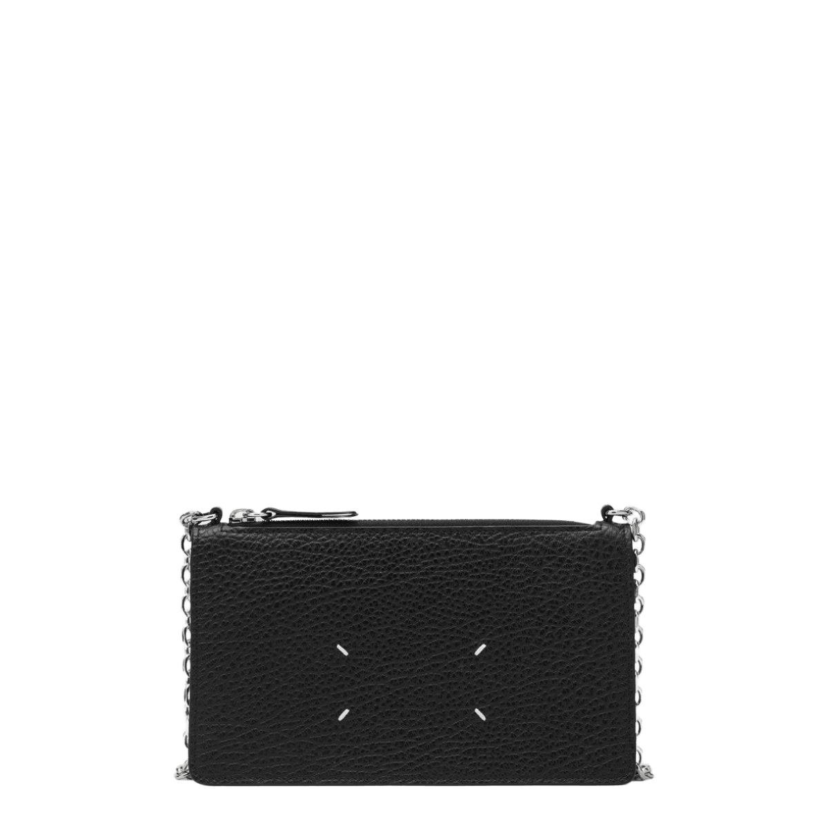 Maison Margiela Black card holder with shoulder strap Glam Steals
