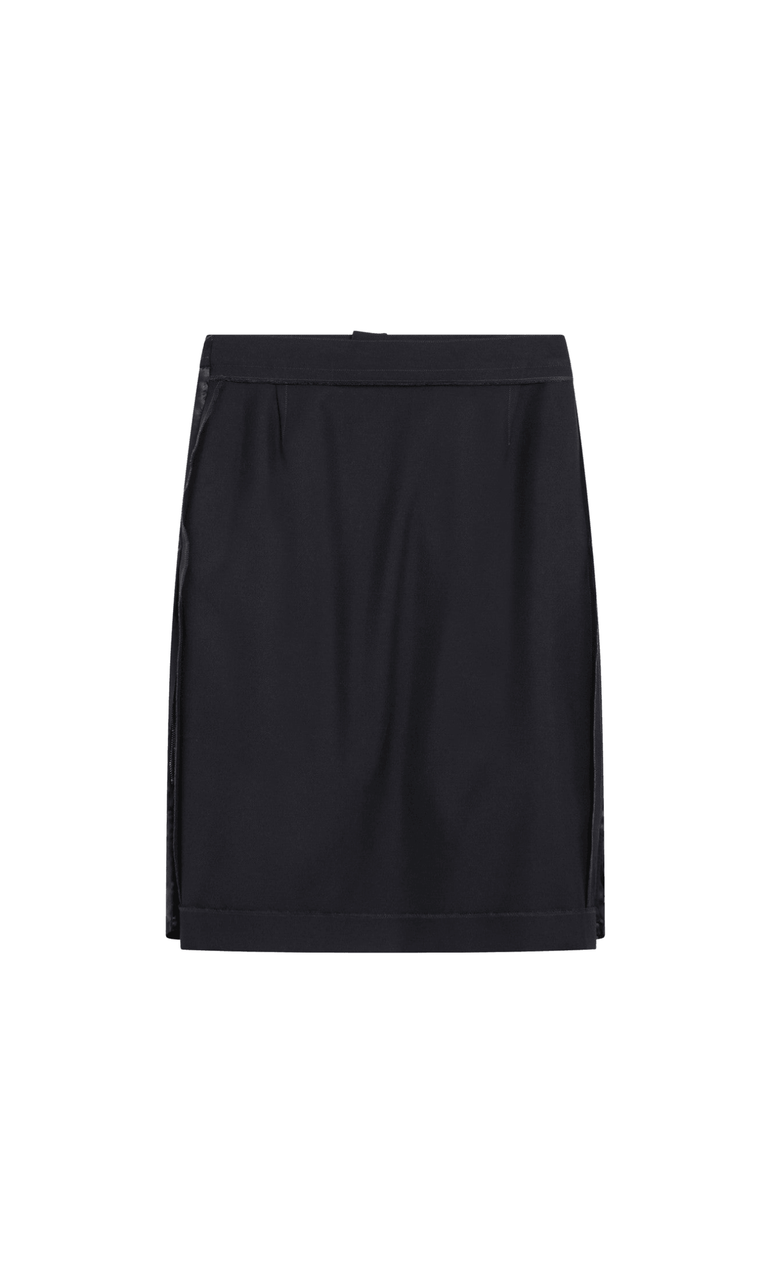 Maison Margiela Blue skirt with satin side panels Glam Steals