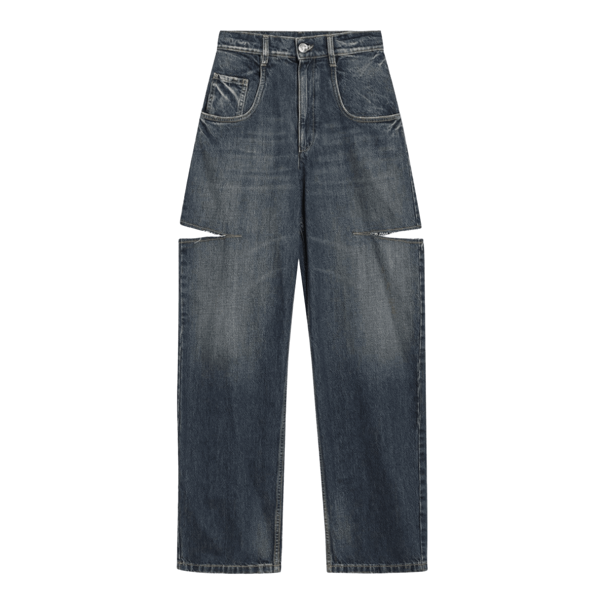 Maison Margiela Blue ripped washed jeans