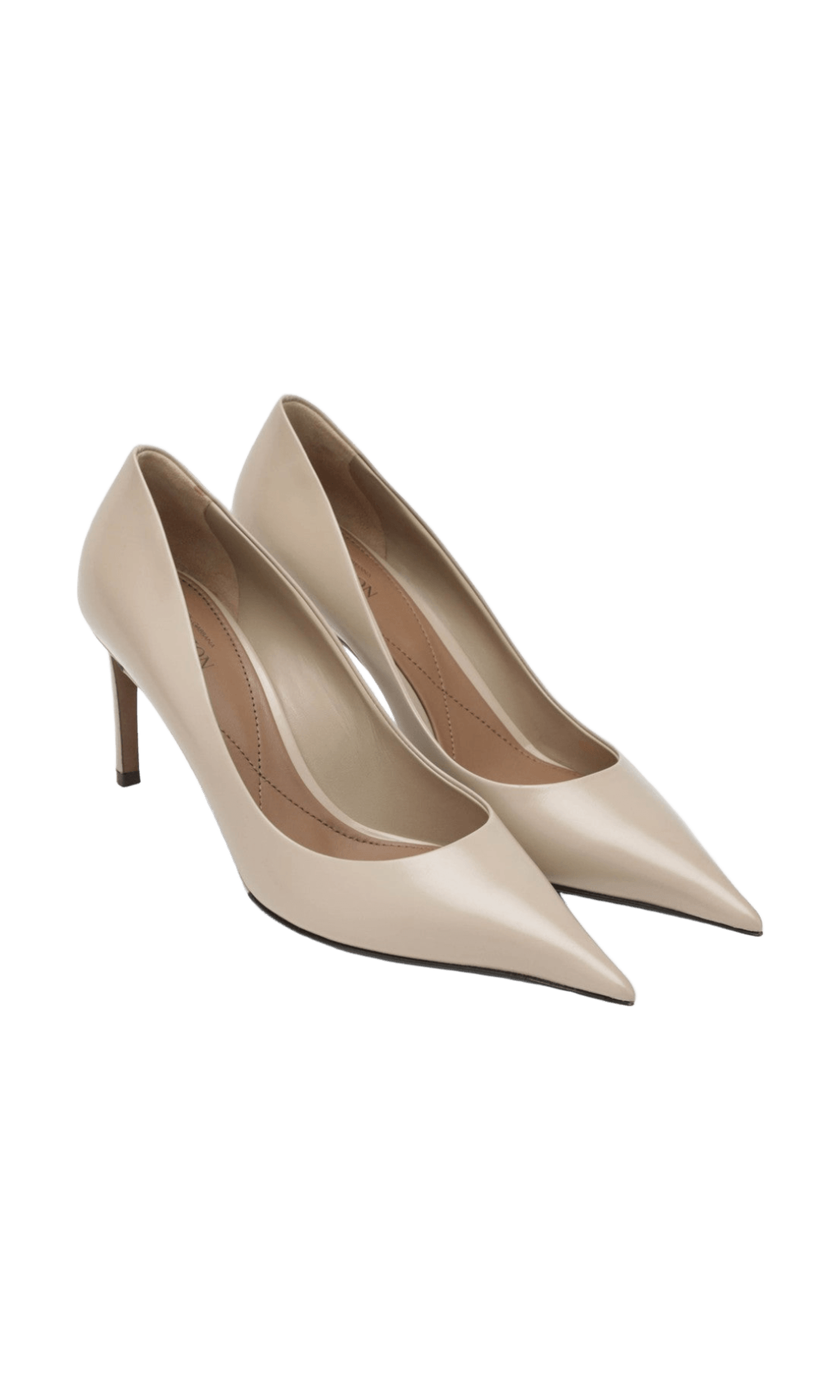 Dolce & Gabbana Dolce&Gabbana Beige calfskin décolleté devotion Glam Steals