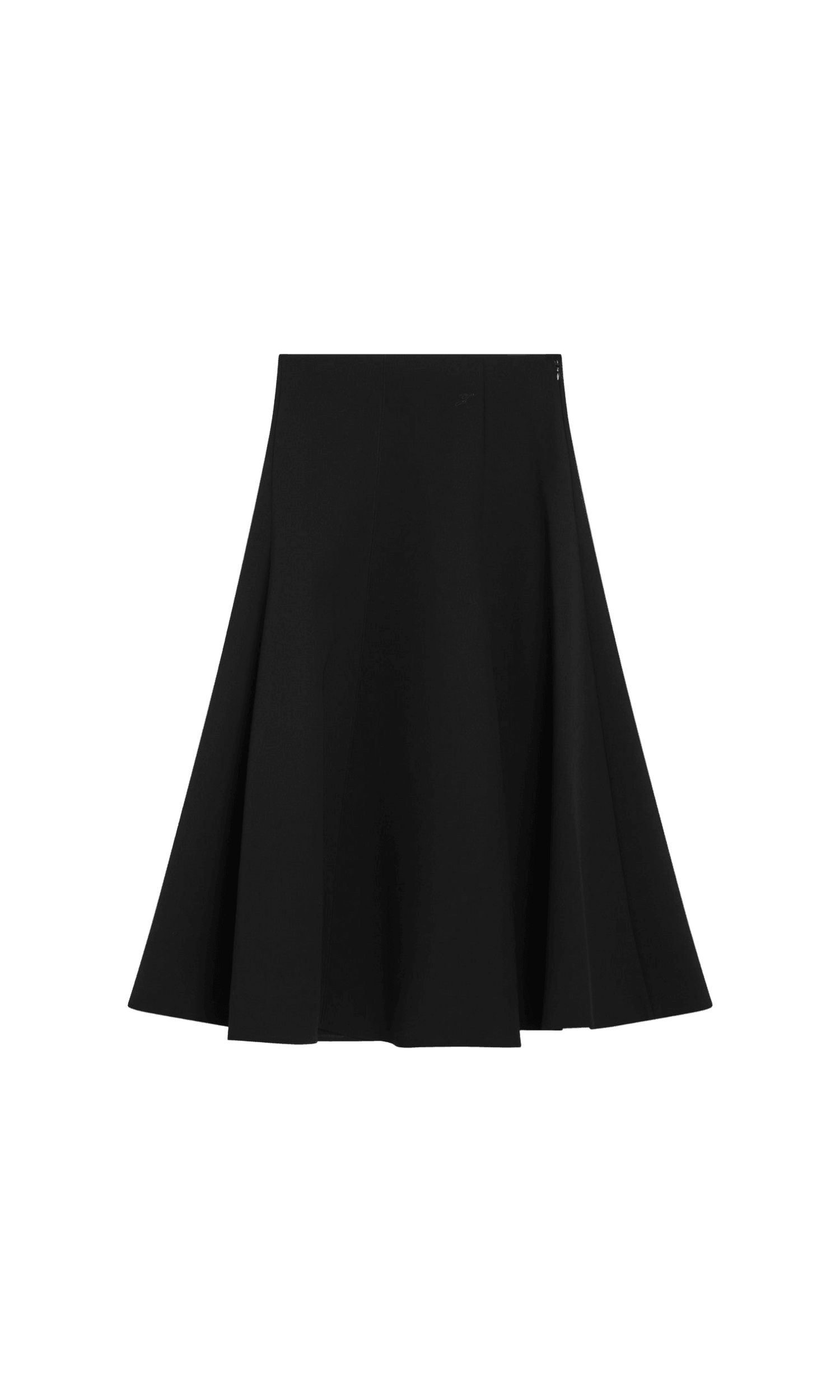 JACQUEMUS Black flared wool skirt Glam Steals