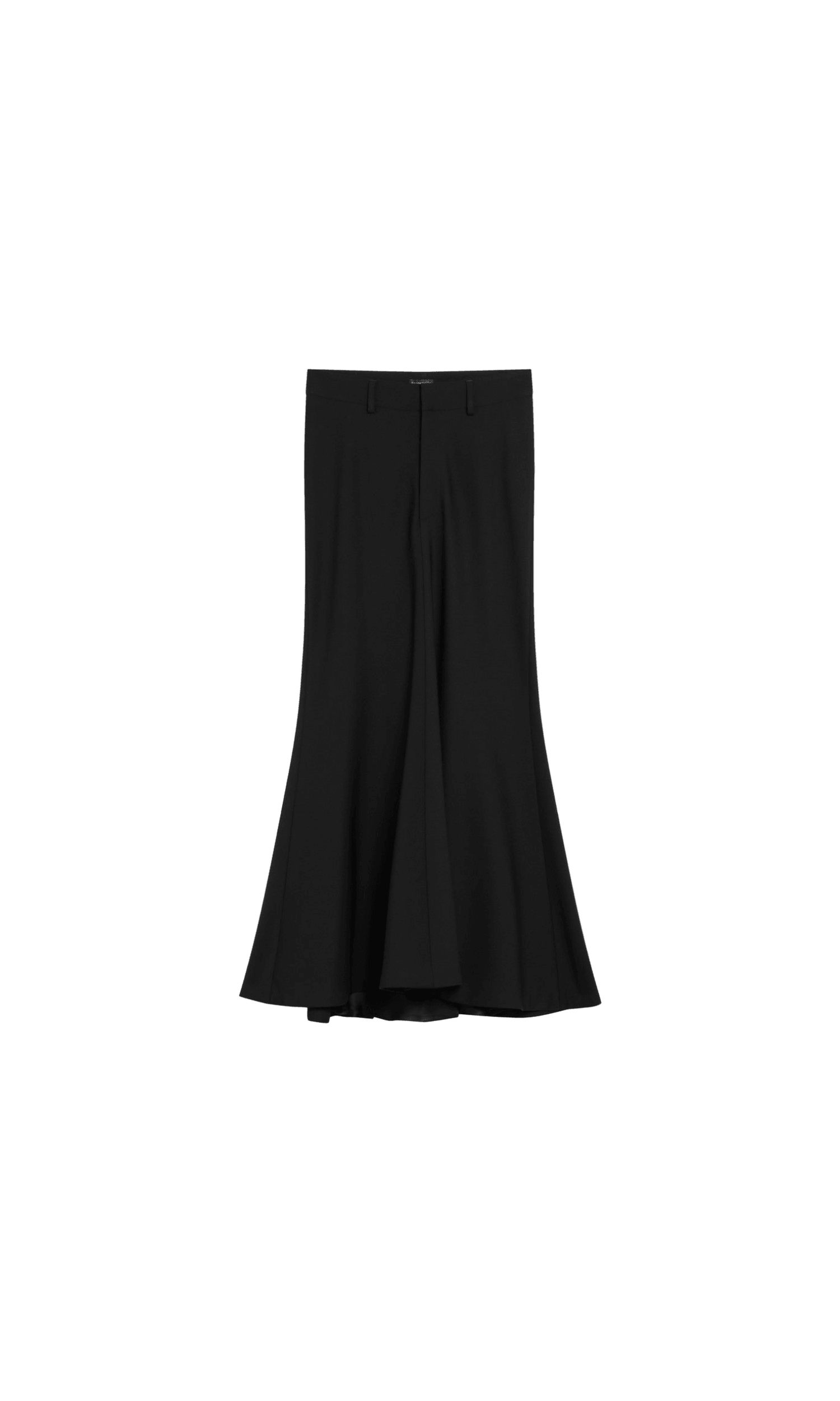 Balenciaga Black long wool skirt Glam Steals