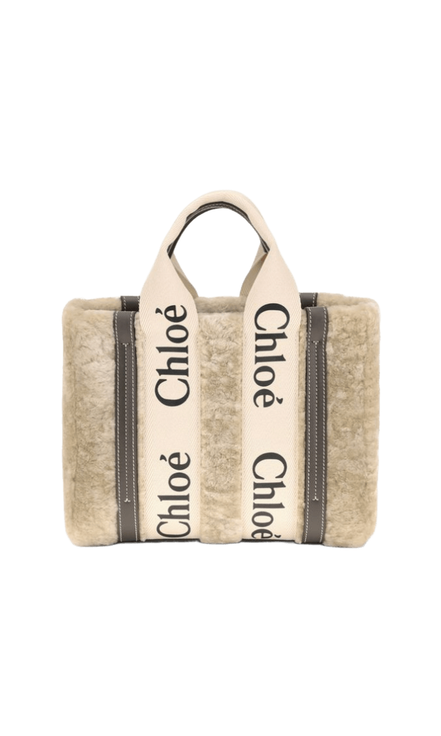 Chloé Shearling Small Woody Tote Bag Glam Steals