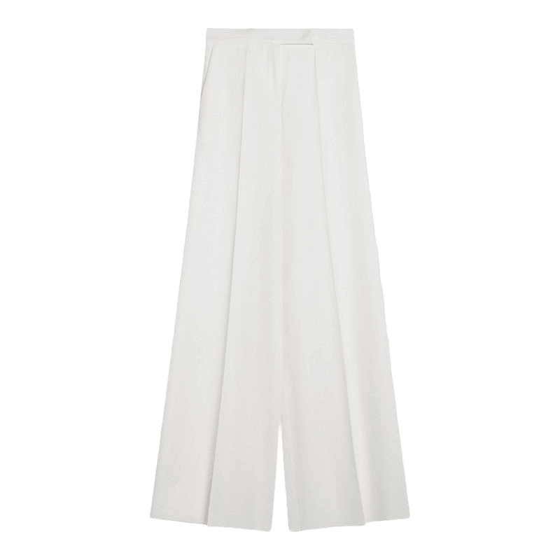 Max Mara White wool gabardine trousers Glam Steals