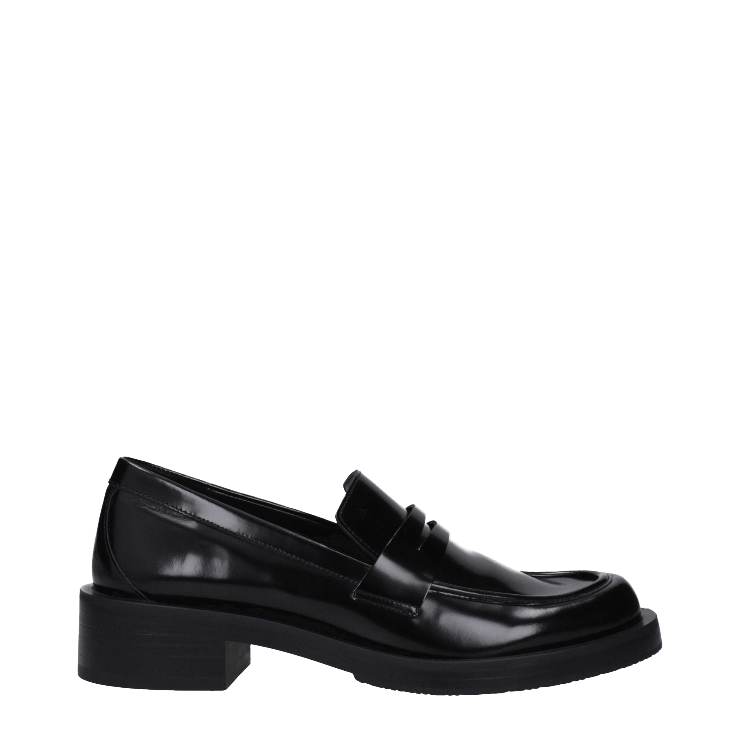 Stuart Weitzman Black Leather Slip On Loafers Glam Steals