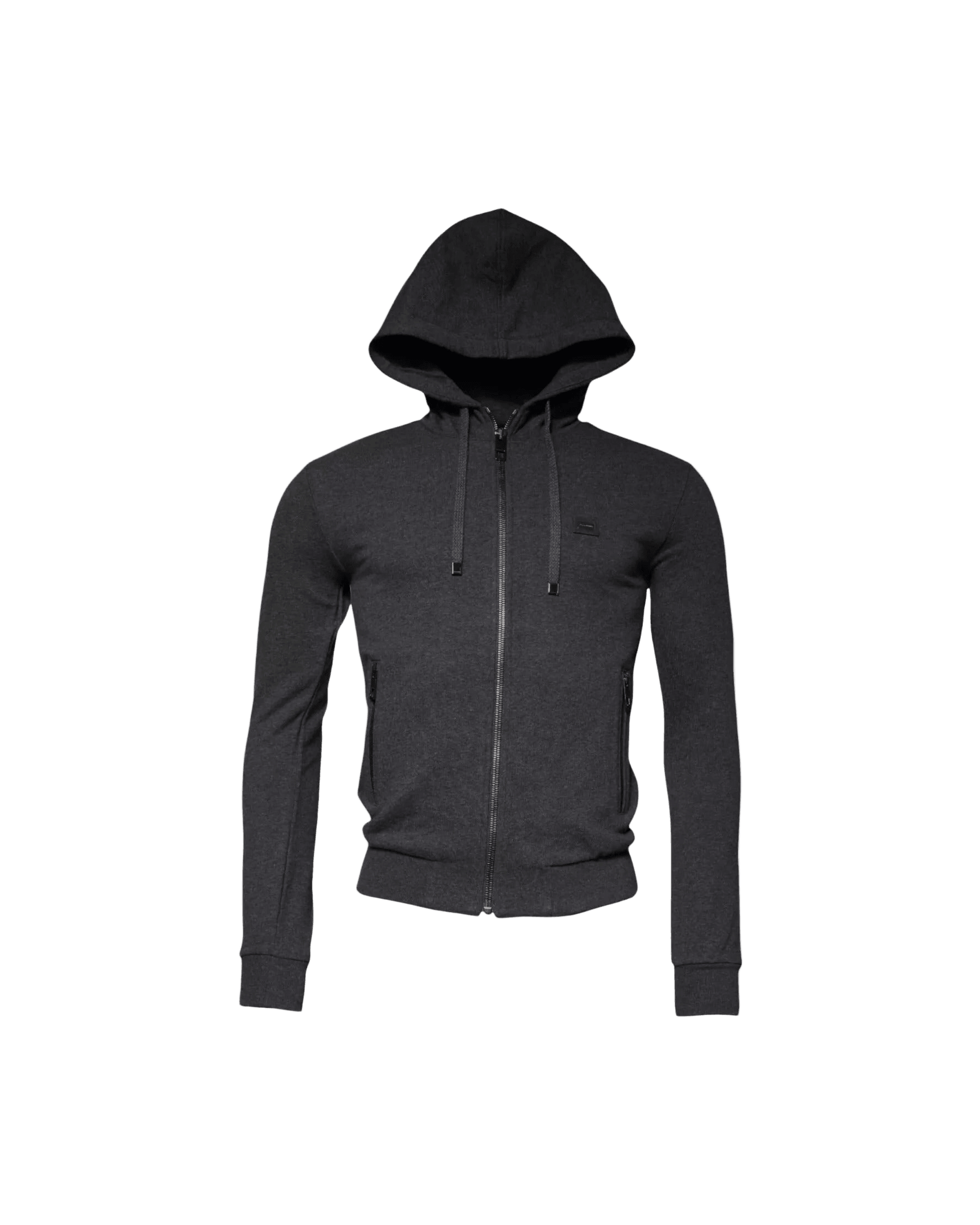 Dolce & Gabbana Gray and Logo Full Zip Hooded Sweatshirt Sweater Glam Steals