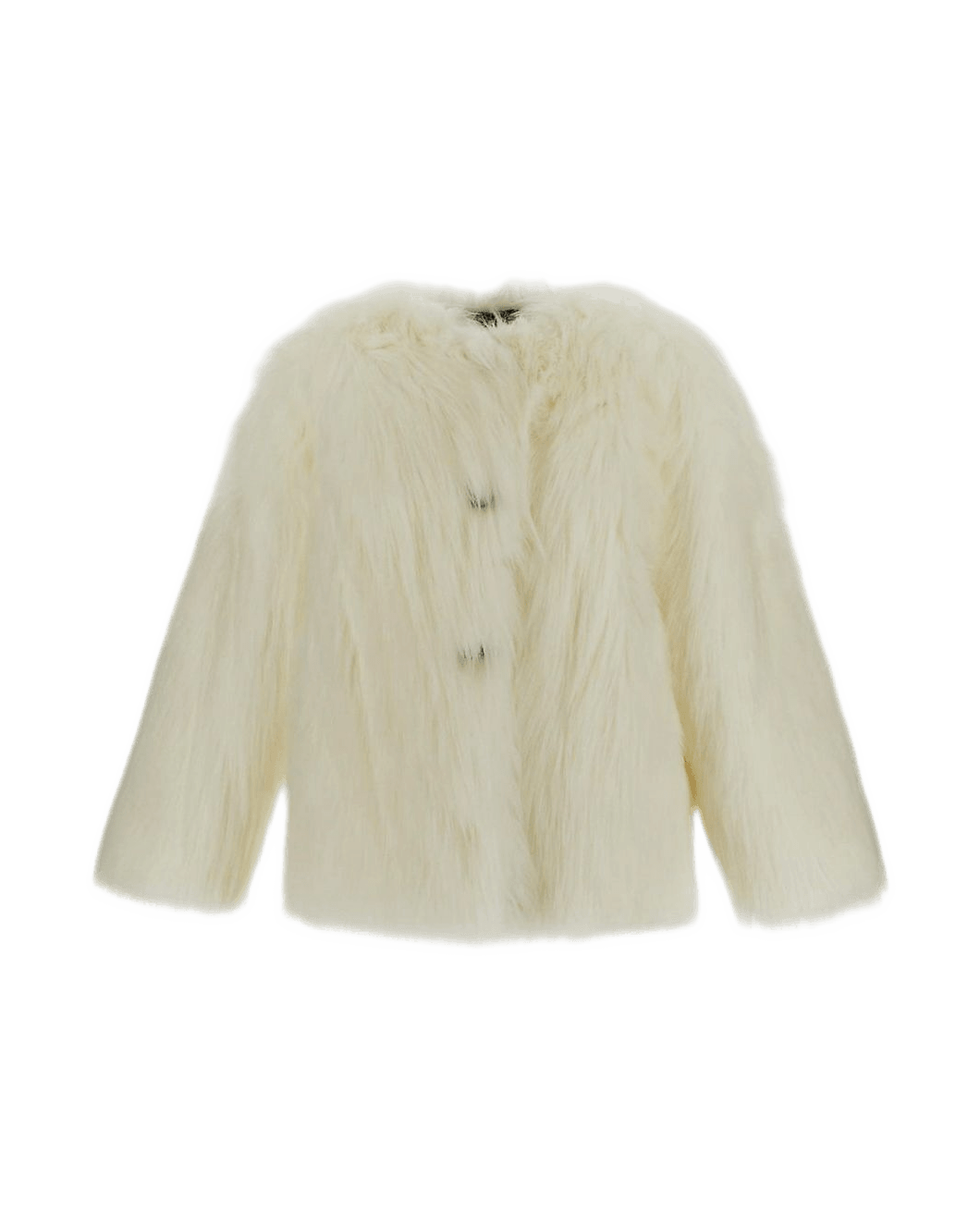 Dolce & Gabbana White Modacrylic Jacket Coat Glam Steals