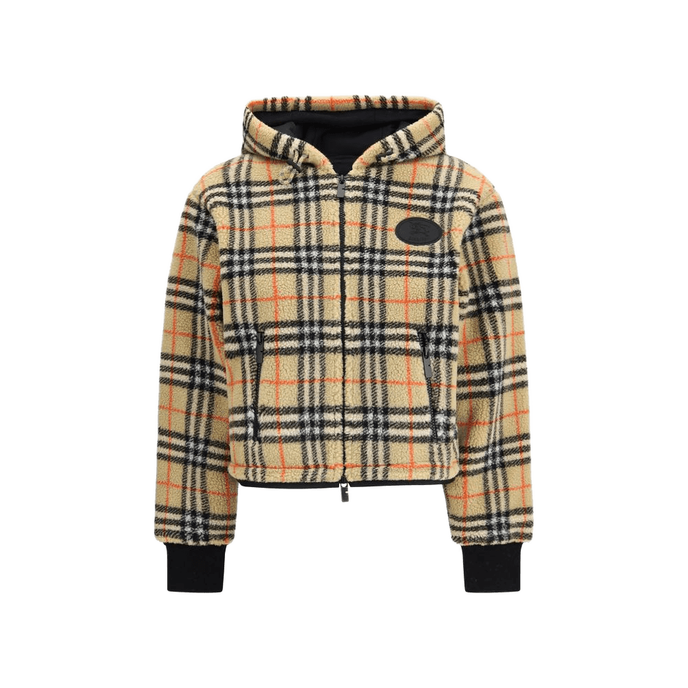 Burberry Multicolor Wool Full Length Jacket