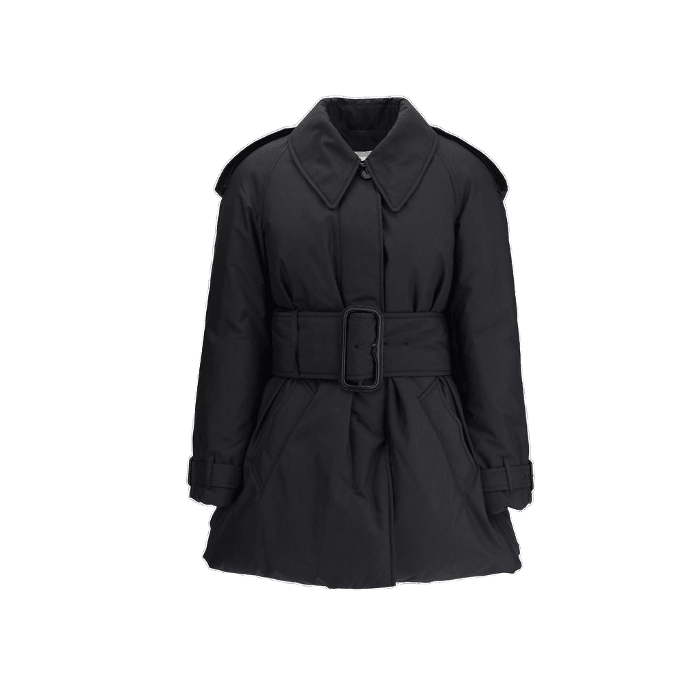 Burberry Black Polyester Coat