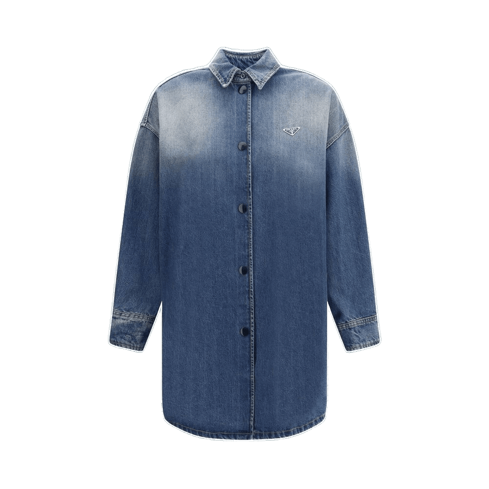 Prada Blue Cotton Denim Jacket